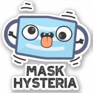 Sticker Masque Hysteria Funny Masque Pun