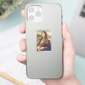 Sticker Masque indécis Mona Lisa (Téléphone)
