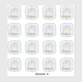 Sticker Masque Mardi Gras ! (Feuille)