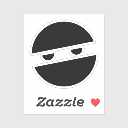 Sticker Masque Ninja (Feuille)