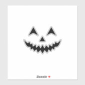 Sticker Masque pour citrouille (Feuille)