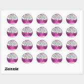 Sticker Masquerade Quinceanera Hot Pink (Feuille)