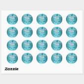 Sticker Masquerade Sparkle Bleu (Feuille)