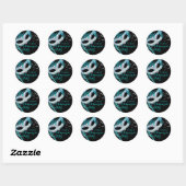 Sticker Masquerade Sparkle Bleu (Feuille)