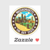 Sticker Massachusetts (Feuille)