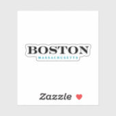 Sticker Massachusetts de Boston (Feuille)