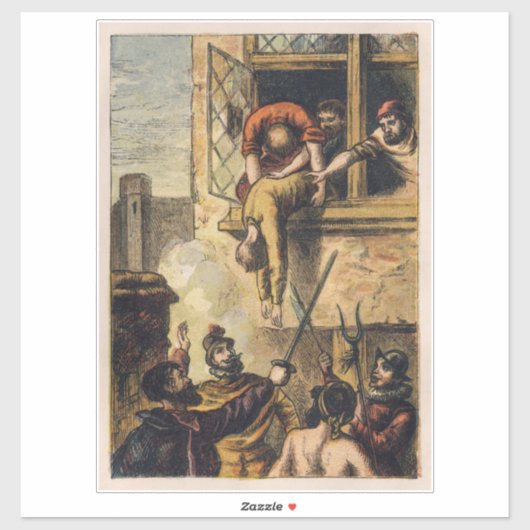 Sticker Massacre de la justice sur Saint Bartholomew Day (Feuille)