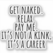 Sticker Massage amusant Thérapie (Devant)