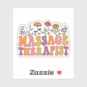 Sticker Massage Thérapeute Massage Super Massage (Feuille)