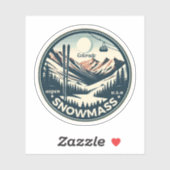 Sticker Masse de neige d'Aspen | Colorado Ski, Cadeaux de  (Feuille)