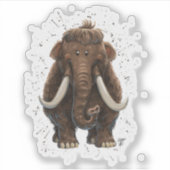 Sticker Mastodon de la parade animale (Devant)