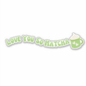 Sticker Matcha boba thé vert, matcha (Devant)