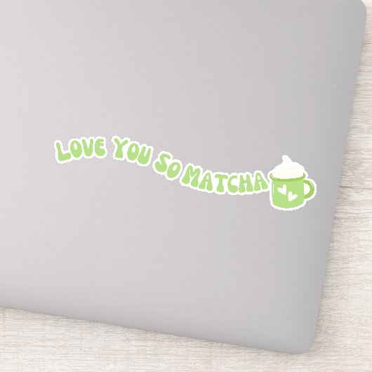 Sticker Matcha boba thé vert, matcha (Détail)