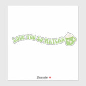 Sticker Matcha boba thé vert, matcha (Feuille)