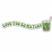 Sticker Matcha boba thé vert, matcha (Devant)
