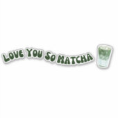 Sticker Matcha boba thé vert, matcha (Devant)