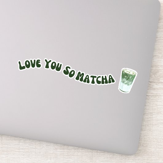 Sticker Matcha boba thé vert, matcha (Détail)