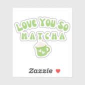 Sticker Matcha boba thé vert, matcha (Feuille)