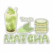Sticker Matcha boba thé vert, matcha (Devant)