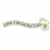 Sticker Matcha boba thé vert, matcha (Devant)