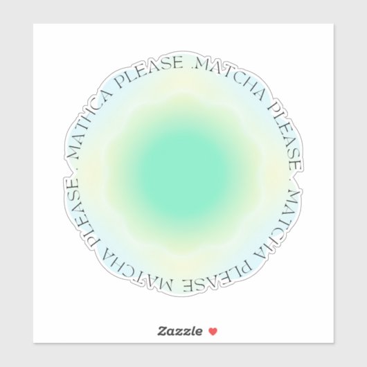 Sticker matcha s'il vous plaît (Feuille)