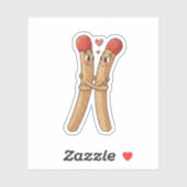 Sticker Matchstick Valentine's Day (Feuille)