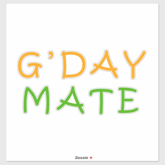 Sticker maté de jour, maté de jour (Feuille)