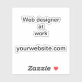 Sticker Matériel de marketing d'entreprise indépendant à d (Feuille)