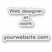 Sticker Matériel de marketing d'entreprise indépendant à d (Devant)