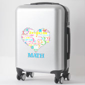 Sticker Math du cœur (Sur valise)