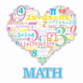 Sticker Math du cœur (Devant)