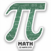 Sticker Math I Hate It - Citations scientifiques (Recto)