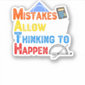 Sticker Math. Mistakes Allow (Devant)