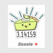 Sticker Math Pi Nombre Funky Pie Pun (Feuille)