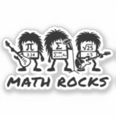 Sticker Math Rocks Academic Rock Band Humor (Recto)