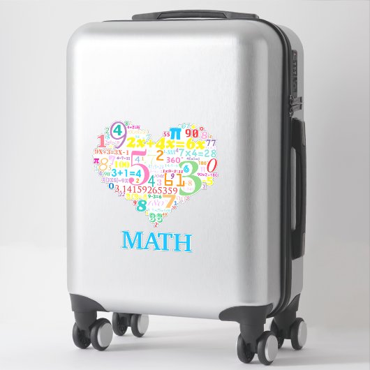 Sticker Mathe cardiaque (Sur valise)