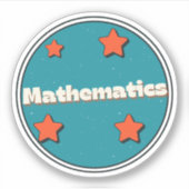 Sticker Mathématiques (Devant)