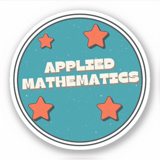 Sticker Mathématiques appliquées (Devant)