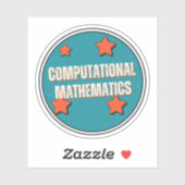 Sticker Mathématiques computationnelles (Feuille)