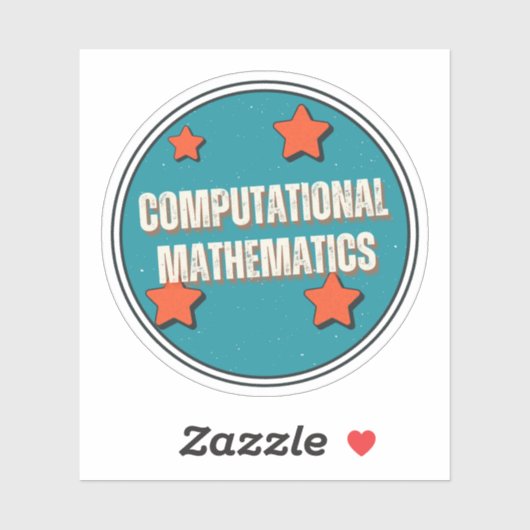 Sticker Mathématiques computationnelles (Feuille)