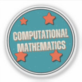 Sticker Mathématiques computationnelles (Devant)