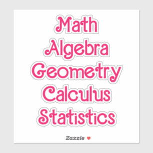Sticker Matière scolaire de mathématiques