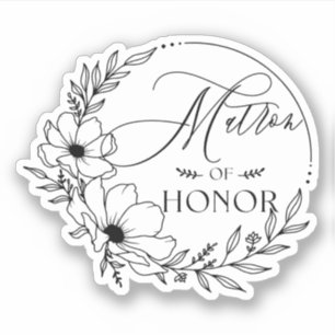 Sticker matron d'honneur