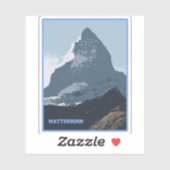 Sticker Matterhorn Mountain Design, Suisse (Feuille)