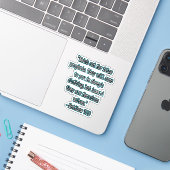 Sticker Matthieu 7:15 Méfiez-vous des faux prophètes (Ordinateur portable avec iPhone)