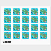Sticker Maui Map (Feuille)