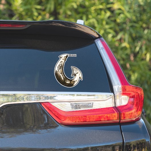 Sticker Maui Tribal Hook (Côté voiture)