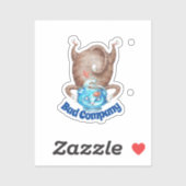 Sticker Mauvaise entreprise coupée (Feuille)