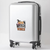 Sticker Mauvaises vibrations de sorcière Création de chemi (Sur valise)