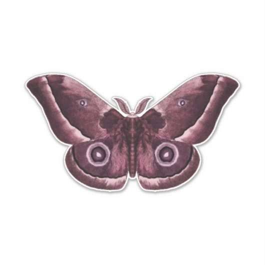 Sticker Mauve Gothique Moth (Devant)